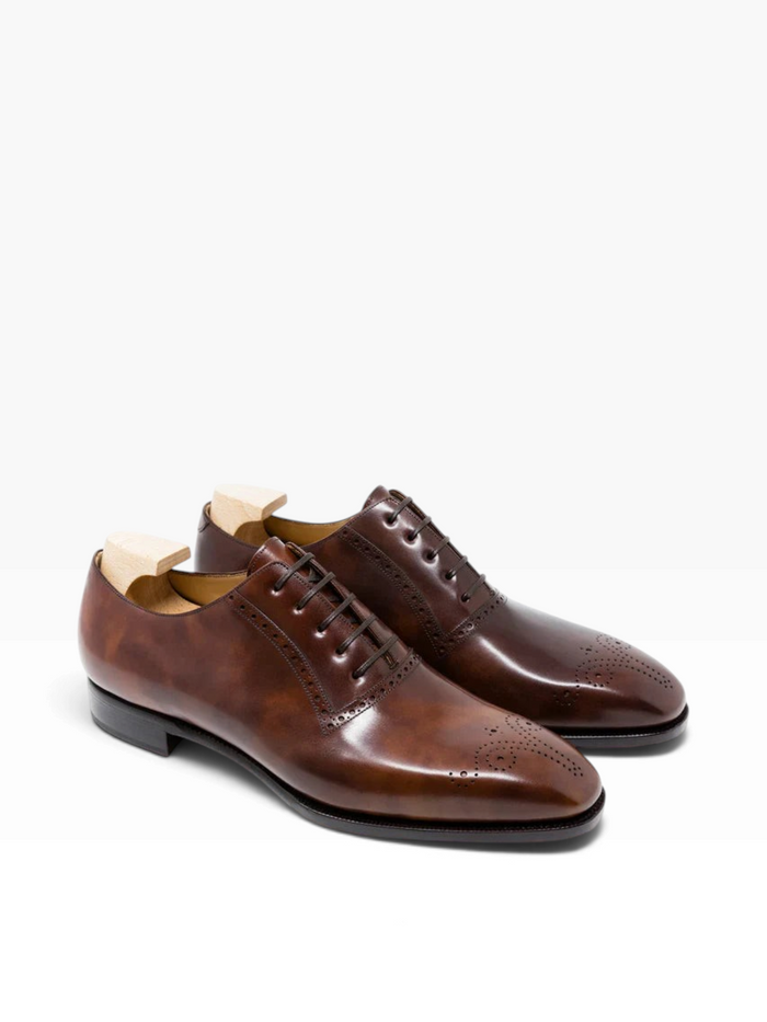 Bourgee a world class shoe store TLB Artista 107 Picasso Adelaide oxford shoes in mid brown museum calf leather