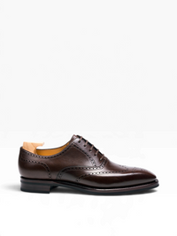 Bourgee a world class shoe store TLB Artista Picasso dark brown hatch grain leather brogue oxford shoe