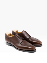 Bourgee a world class shoe store TLB Artista brown country calf leather Norwegian blucher shoes with rubber soles