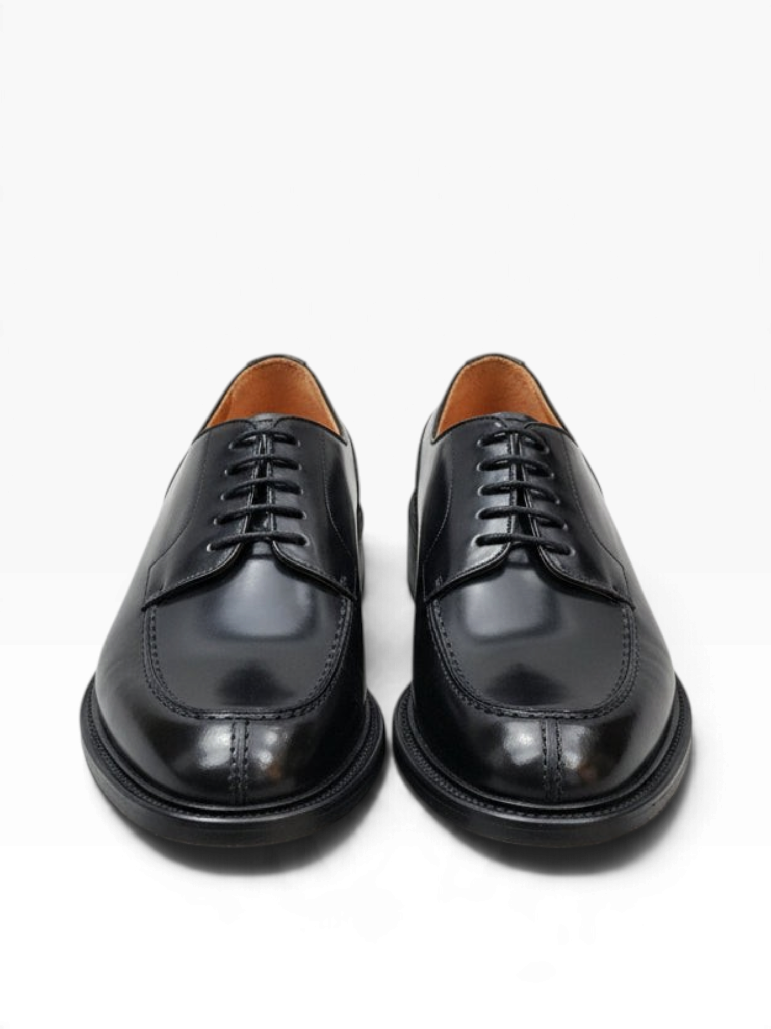 Bourgee a world class shoe store Berwick 1707 black calf leather split toe derby shoes with Goodyear welted sole