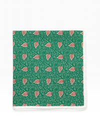 Bourgee a world class shoe store green silk pocket square with intricate paisley floral print and white border