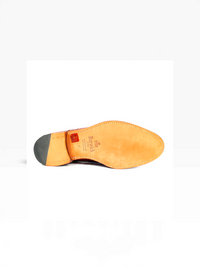 Bourgee a world class shoe store Berwick tan mock crocodile leather oxford shoe showing the Goodyear welted sole