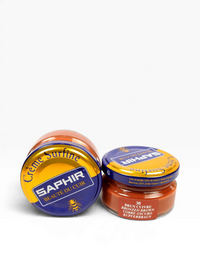 Bourgee a world class shoe store Saphir Beaute du Cuir Cream Surfine in Bronzed Brown for nourishing leather shoes