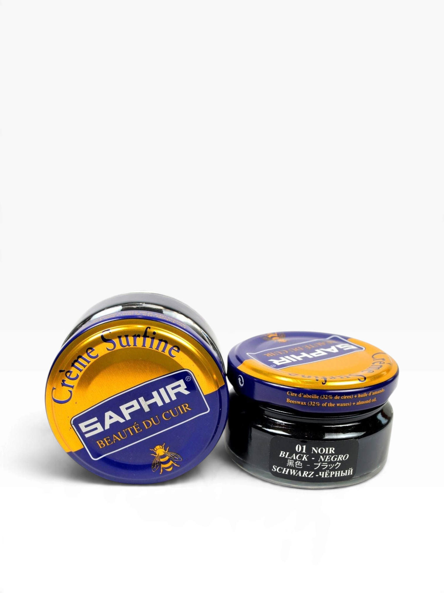 Bourgee a world class shoe store Saphir Beaute du Cuir Cream Surfine in black for nourishing and polishing leather