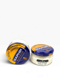 Bourgee a world class shoe store Saphir Beaute du Cuir Cream Surfine 50ml neutral beeswax polish in glass jars