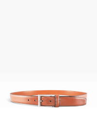 Bourgee a world class shoe store TLB Northwest 35mm belt in cuero Vegano leather with a nickel solid brass buckle.