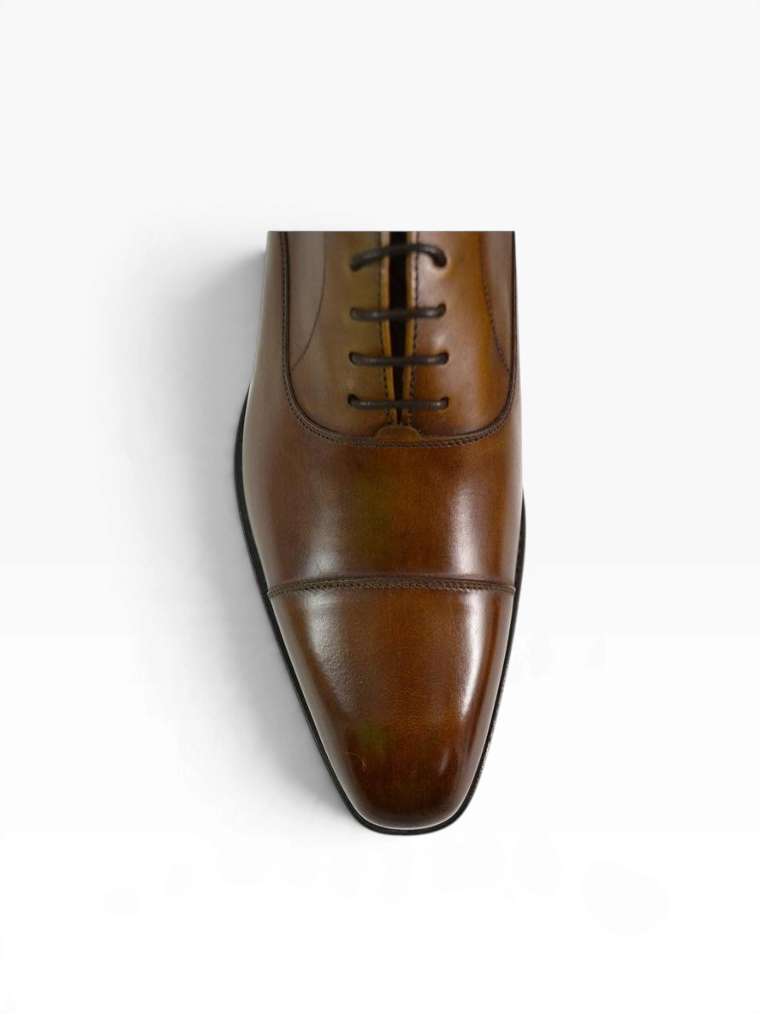 Bourgee a world class shoe store Berwick 2428 tan brown calf leather plain toe oxford shoe with a Goodyear welt