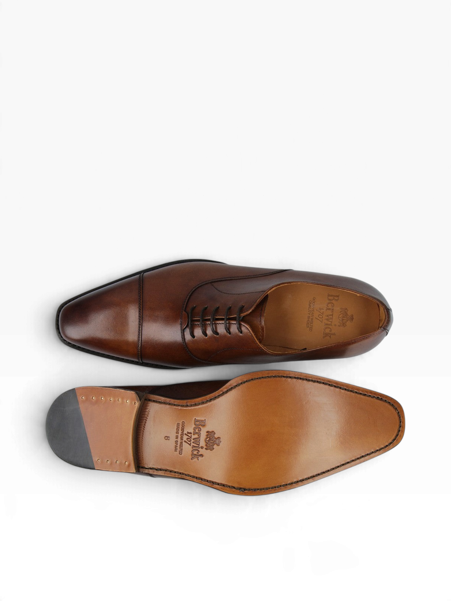 Bourgee a world class shoe store Berwick Toledo tan calf leather oxford shoes with Goodyear welted leather soles