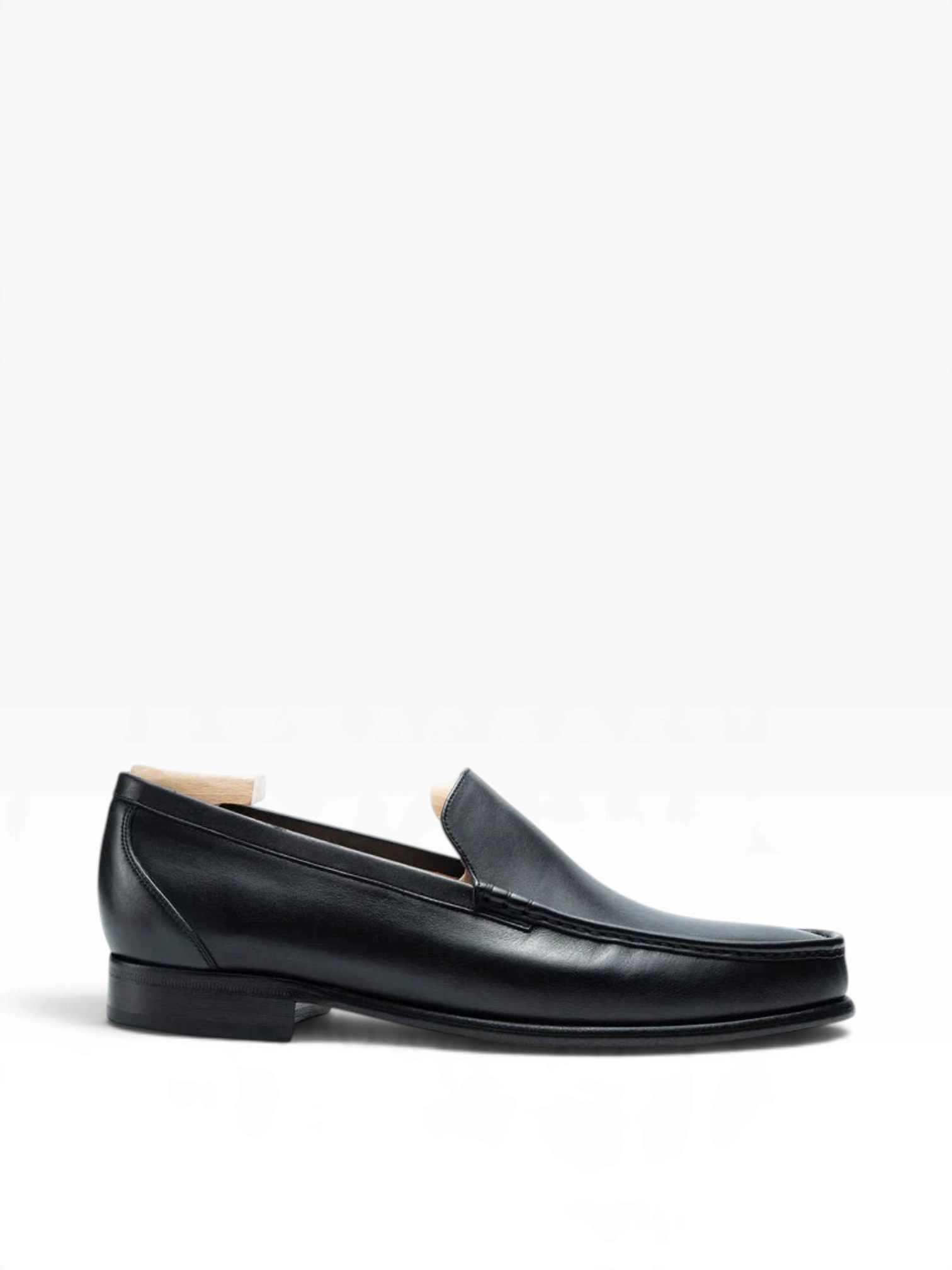 Bourgee a world class shoe store TLB Kiowa black Funchal leather penny loafer with a rounded toe and fusion sole