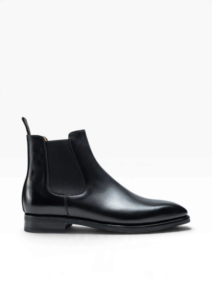 Bourgee a world class shoe store TLB Artista 131 Picasso black boxcalf leather Chelsea boot with a city sole