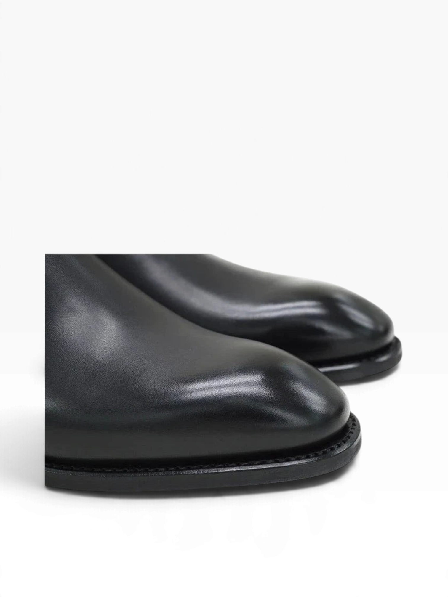 Bourgee a world class shoe store Berwick 475 black vegetable tanned calf leather Chelsea boot with Goodyear welt