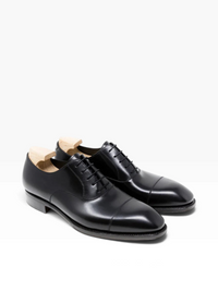 Bourgee a world class shoe store TLB Williams 502 Alan black boxcalf leather Oxford dress shoes with wooden shoe trees
