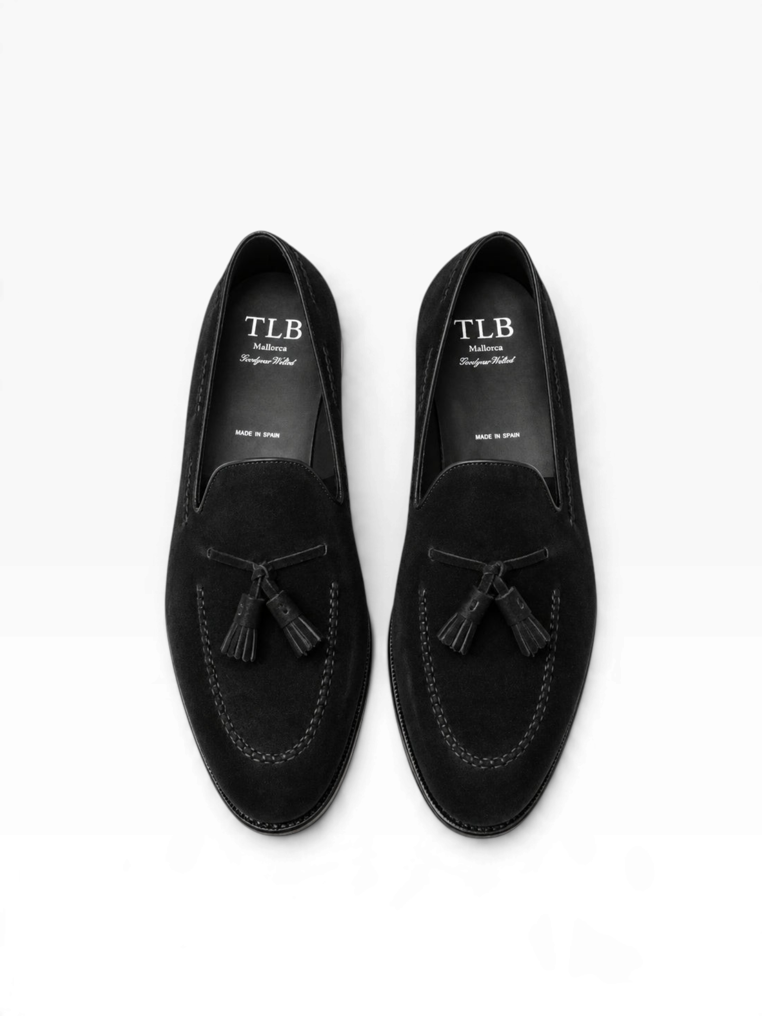 Bourgee a world class shoe store TLB Lancaster black boxcalf leather tassel loafers with a round toe Jones last