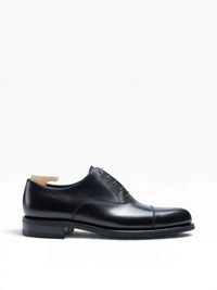 Bourgee a world class shoe store TLB Adam black boxcalf leather cap toe Oxford shoes with Vibram rubber sole