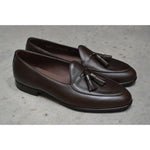 Load image into Gallery viewer, BERWICK TASSEL BELGIAN LOAFER BROWN DEERSKIN 4951
