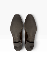 Bourgee a world class shoe store TLB Artista Velazquez brown country calf shoe soles with City rubber grip