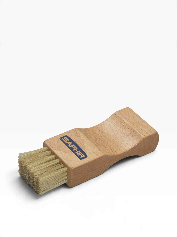 Bourgee a world class shoe store Saphir Beaute Du Cuir wooden applicator brush for shoe polish and cream