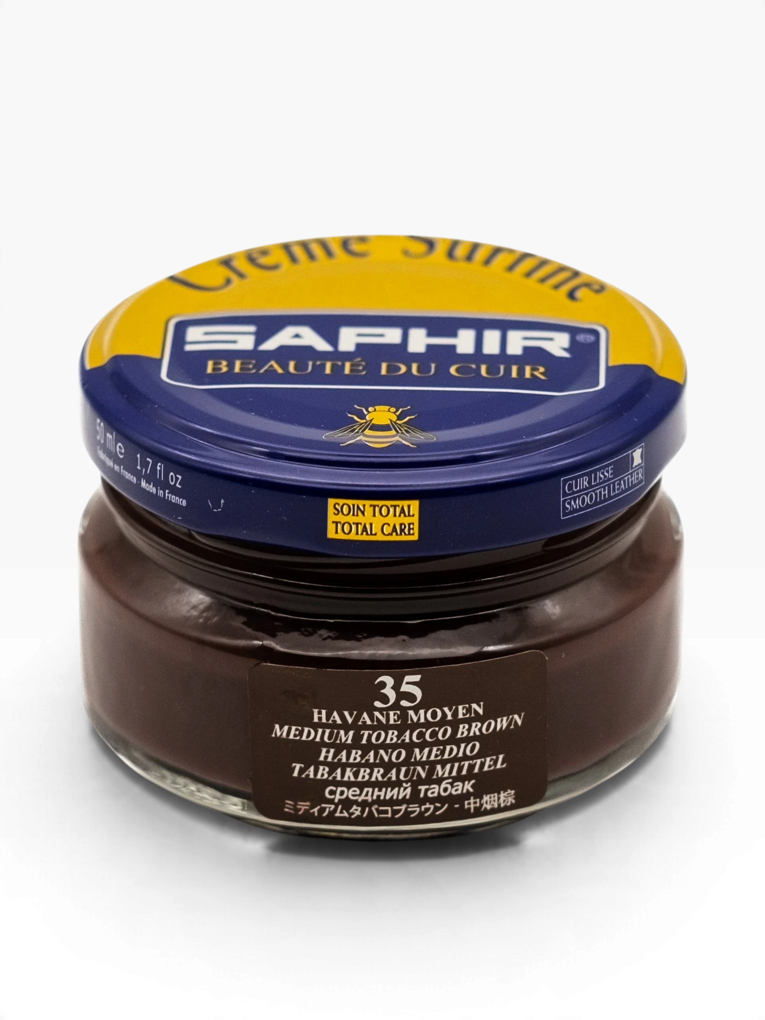 Bourgee a world class shoe store Saphir Beaute du Cuir Cream Surfine in Medium Tobacco Brown for smooth leather shoes
