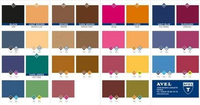 Bourgee a world class shoe store Saphir Teinture Francaise leather dye color chart with various pigment swatches