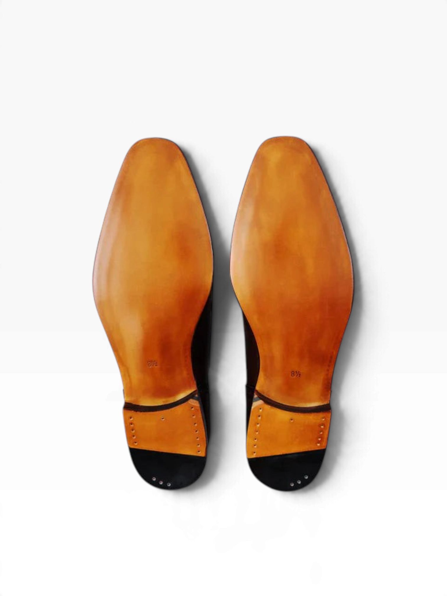 Bourgee a world class shoe store TLB 656 Lancaster tassel loafers showing the smooth brown leather soles