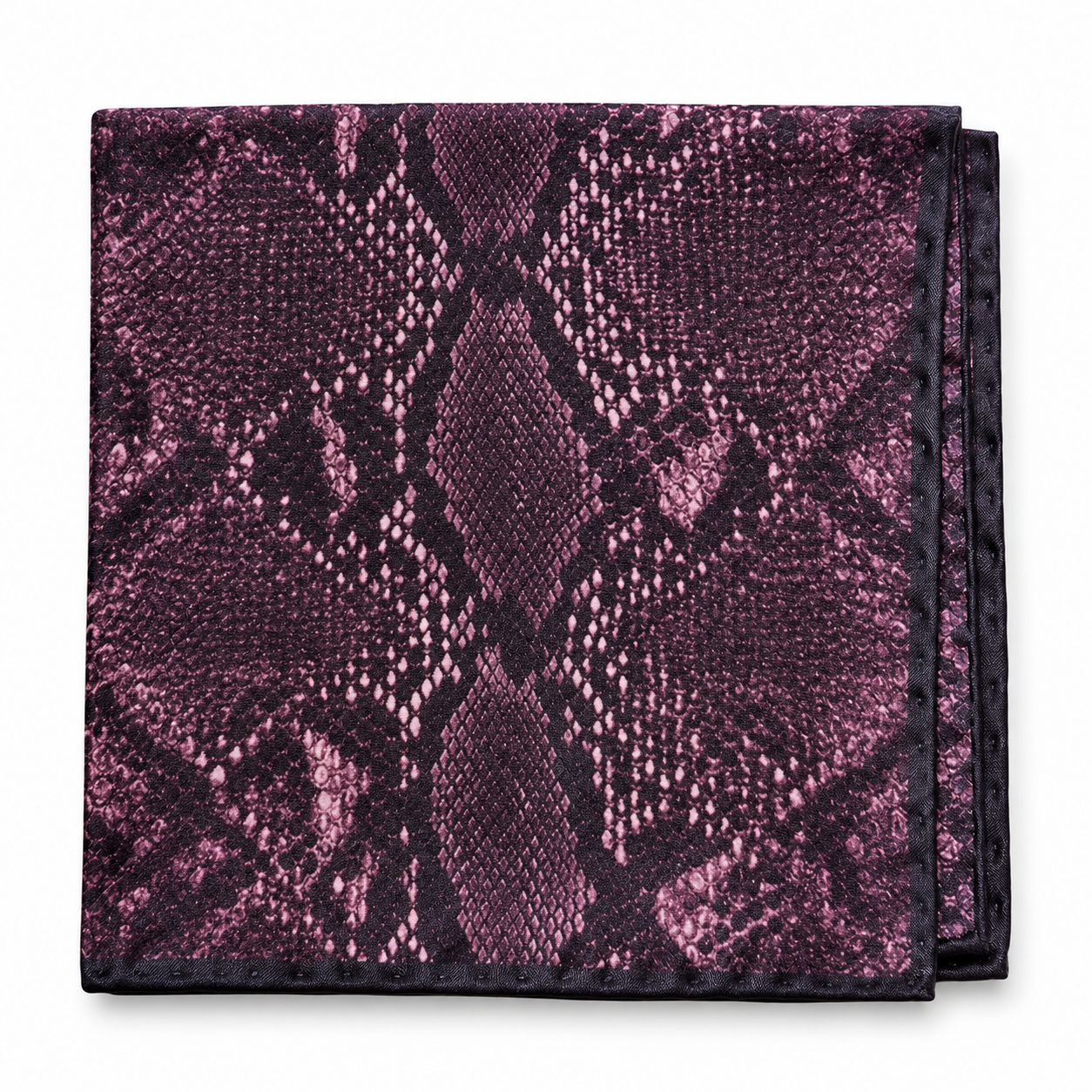 Silk Pocket Square - Burgundy