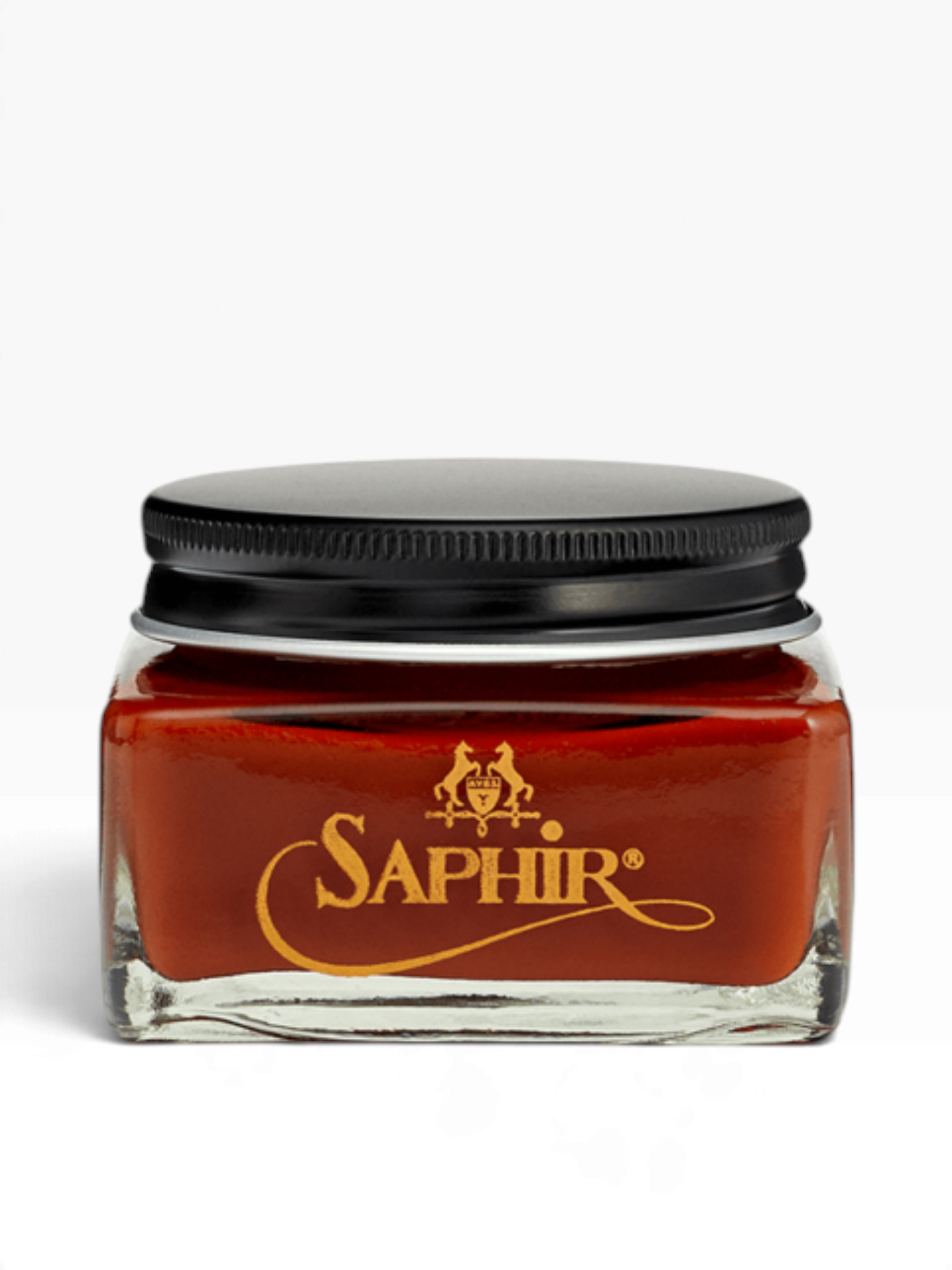 Bourgee a world class shoe store Saphir Medaille d’Or Pommadier 1925 mahogany cream polish in a glass jar