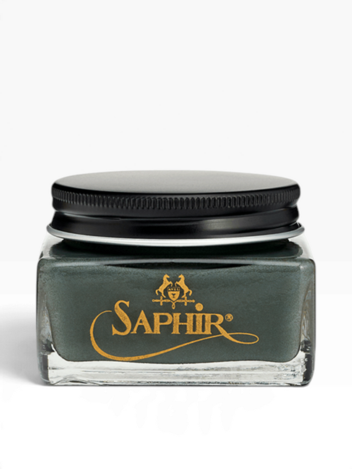Bourgee a world class shoe store Saphir Medaille d’Or Pommadier 1925 cream shoe polish in a glass jar