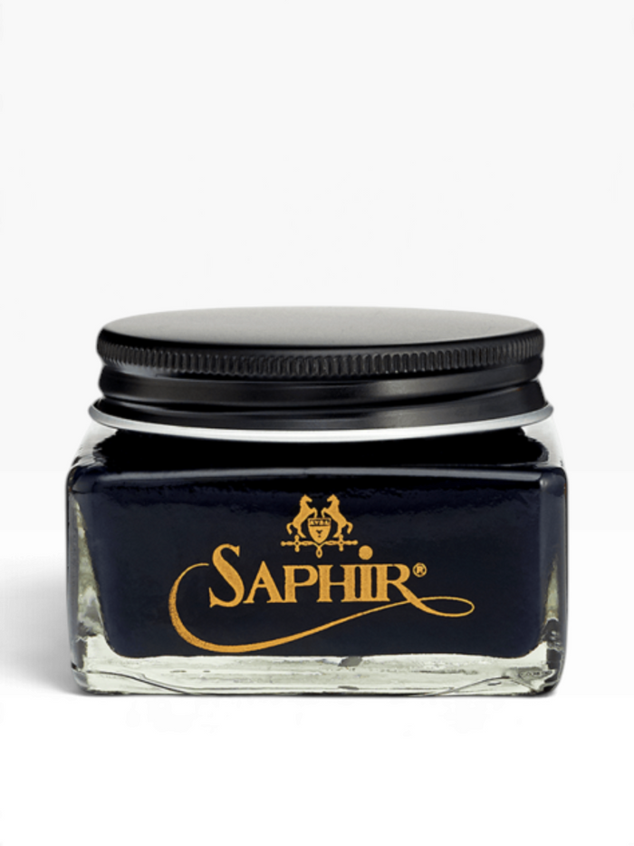 Bourgee a world class shoe store Saphir Medaille d’Or Pommadier 1925 cream shoe polish in a glass jar