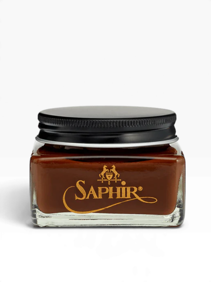 Bourgee a world class shoe store Saphir Medaille D'or Oiled Leather Cream in a glass jar for conditioning leather