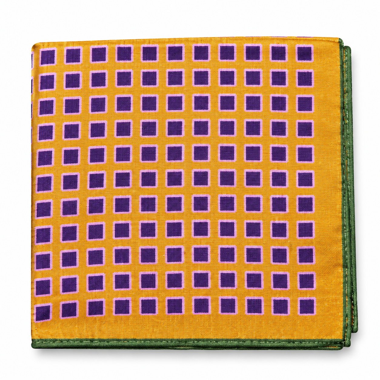 Silk Pocket Square - Yellow