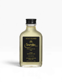 Bourgee a world class shoe store Saphir Sole Guard vegetable oil for conditioning and protecting leather shoe soles
