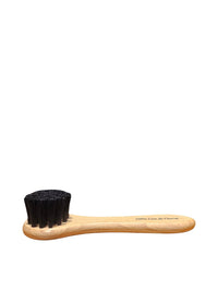 Bourgee a world class shoe store horsehair shoe polish applicator brush with a light wood handle