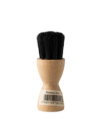 Bourgee a world class shoe store wooden shoe polish applicator brush with black bristles for precise leather care