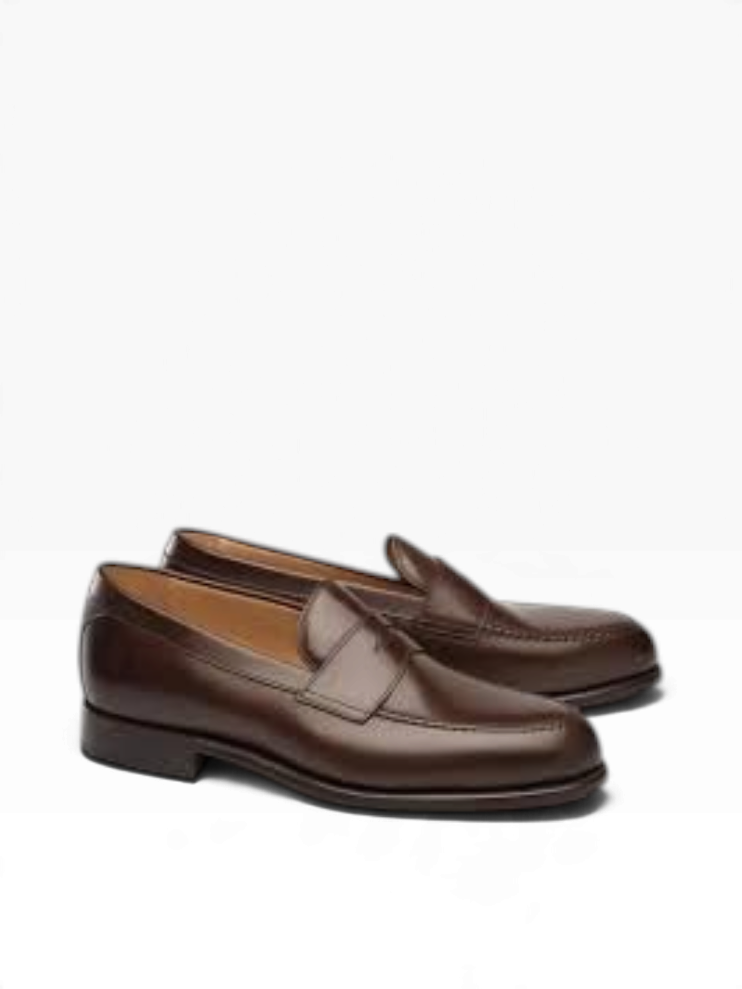 Bourgee a world class shoe store Carlos Santos Baron 7027 brown leather penny loafers with Goodyear welt construction