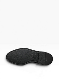 Bourgee a world class shoe store Berwick 5461 black penny loafer featuring a durable textured Vibram rubber sole