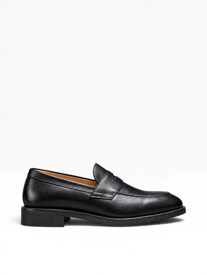Bourgee a world class shoe store Berwick 5461 black leather penny loafer with Goodyear welt and Vibram rubber sole