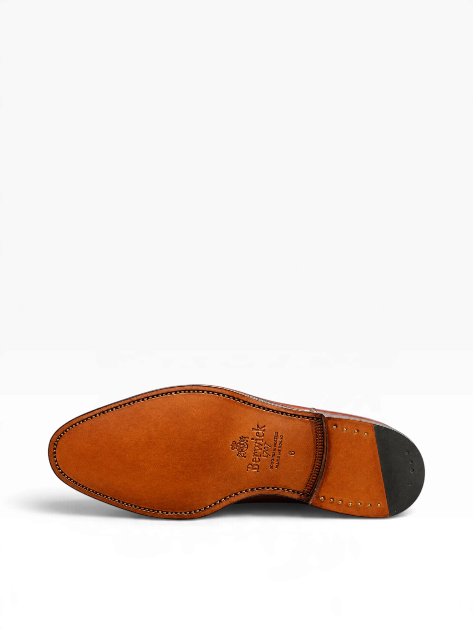 Bourgee a world class shoe store Berwick 475 Chelsea boot showing the Goodyear welted tan leather sole
