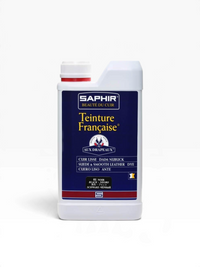 Bourgee a world class shoe store Saphir Teinture Francaise black leather dye for smooth leather, suede, and nubuck.