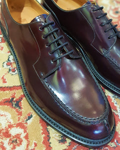 BERWICK 1707 SPLIT TOE DERBY SHOE - BURGUNDY