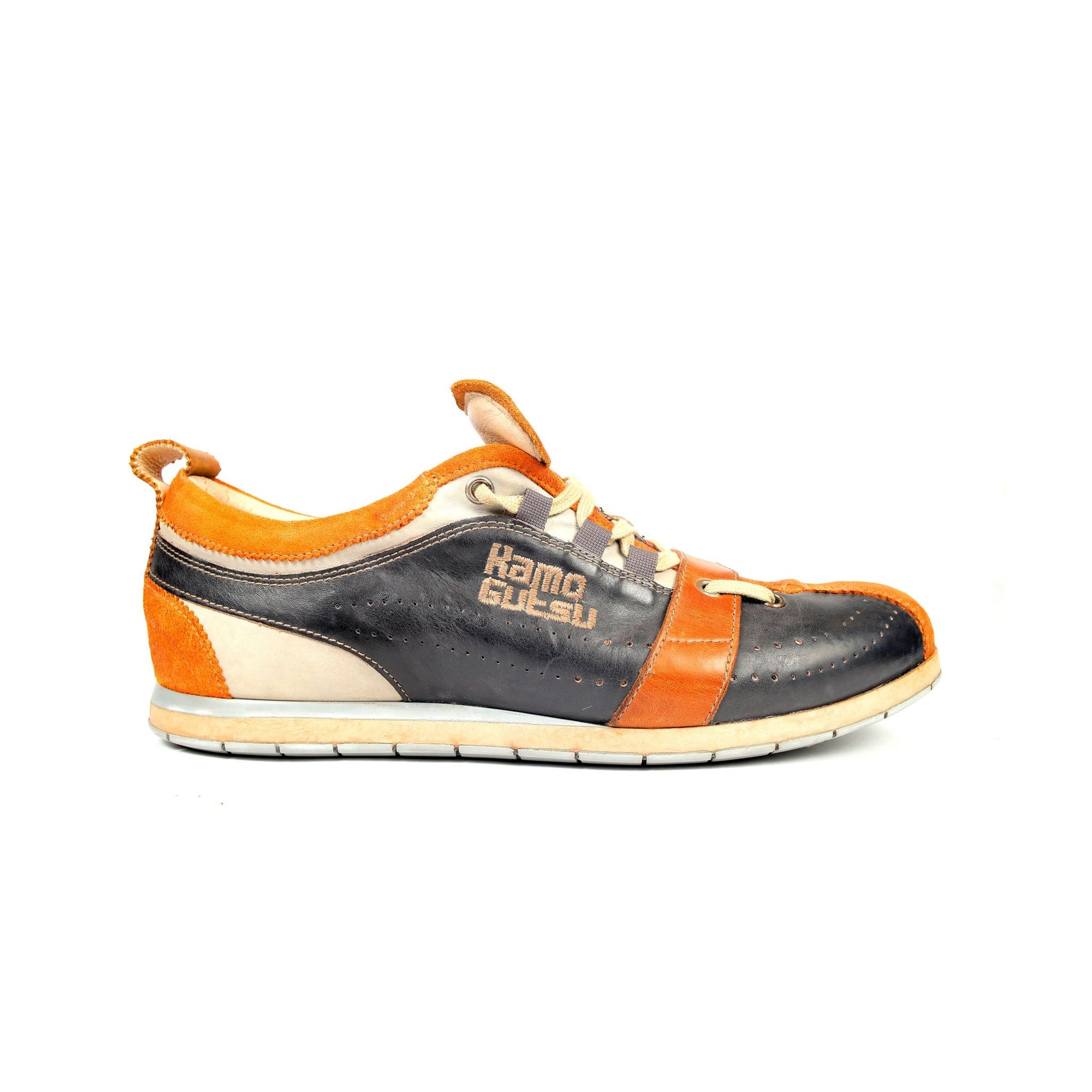 KAMO-GUTSU CLASSIS SNEAKERS MEN (BLACK/ORANGE)