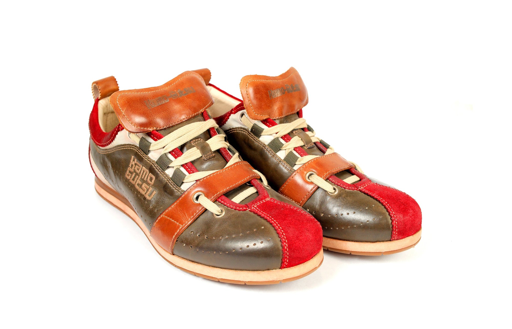 KAMO-GUTSU CLASSIS SNEAKER MEN (BROWN / RED)