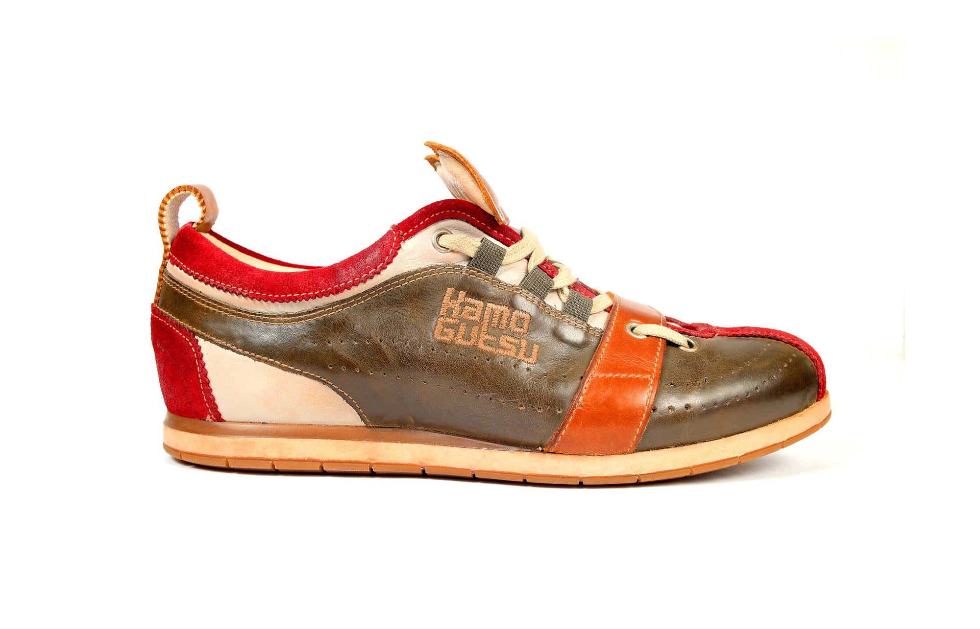KAMO-GUTSU CLASSIS SNEAKER MEN (BROWN / RED)