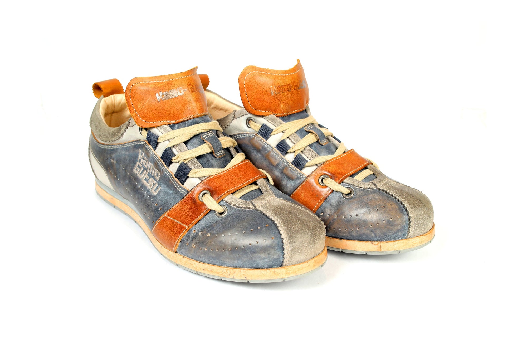 KAMO-GUTSU SNEAKERS (BLUE/BROWN)