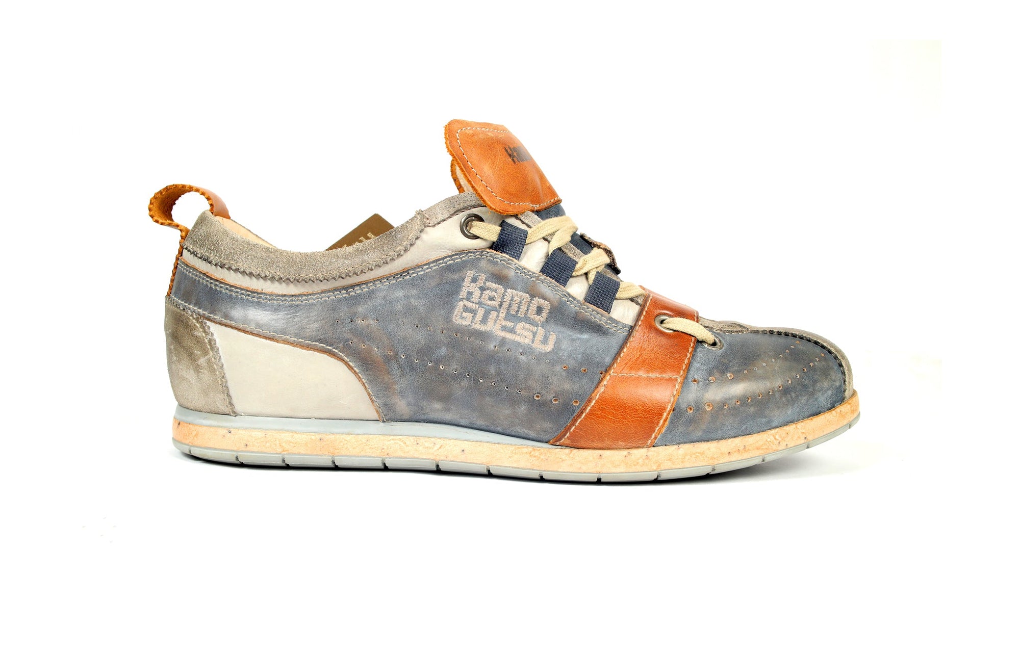 KAMO-GUTSU SNEAKERS (BLUE/BROWN)