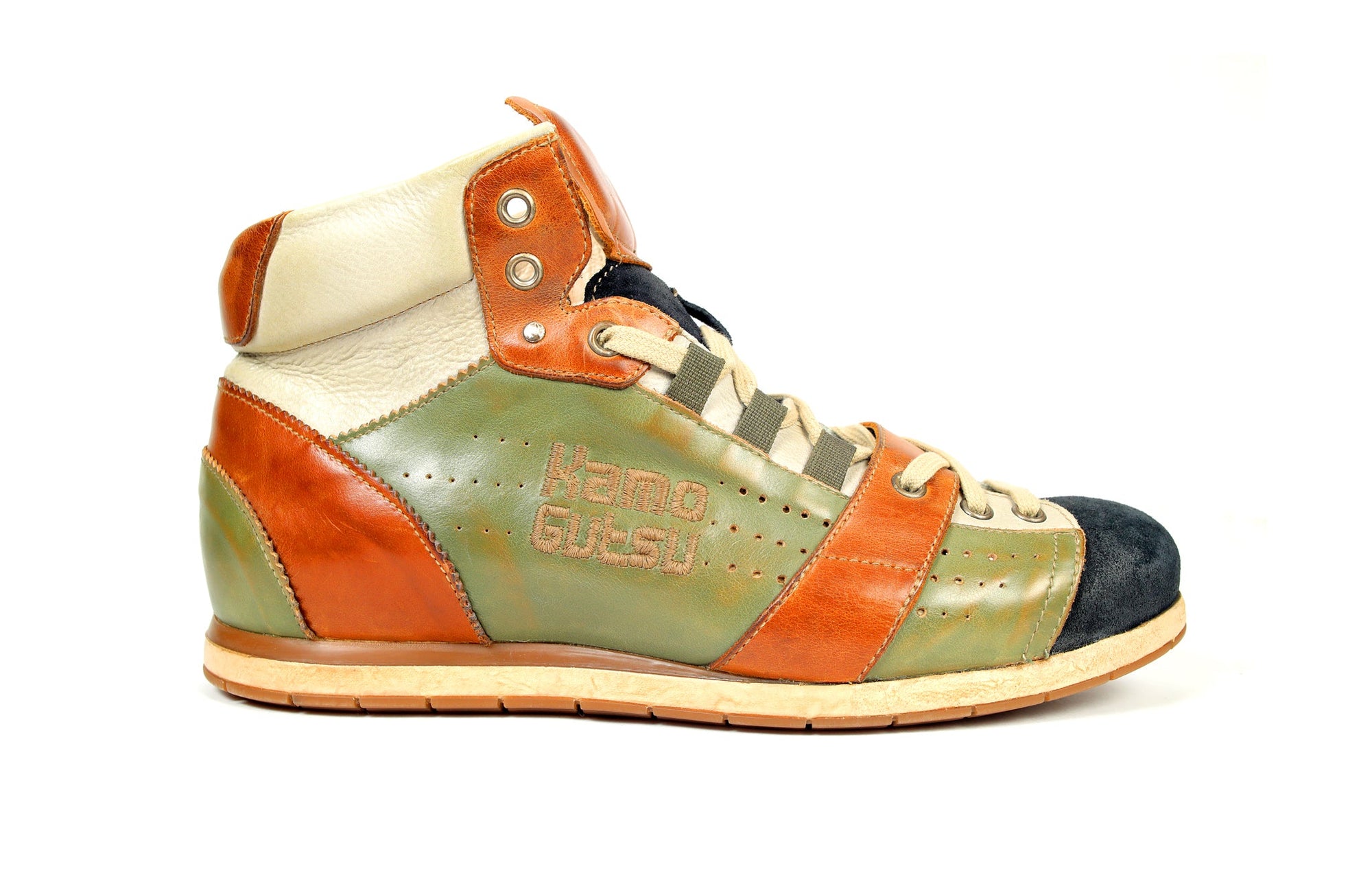 KAMO-GUTSU HIGH ANKLE CLASSIS SNEAKERS MEN( BLUE /GREEN)