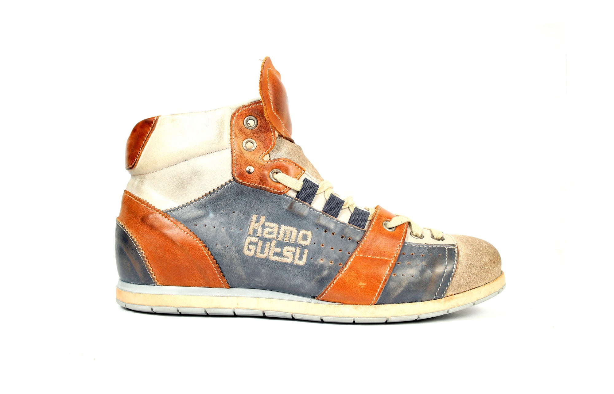 KAMO-GUTSU CLASSIS SNEAKERS MEN ( BLUE / LIGHT GREY)