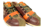 Load image into Gallery viewer, WOMEN KAMO-GUTSU (DARK BROWN/GREEN)
