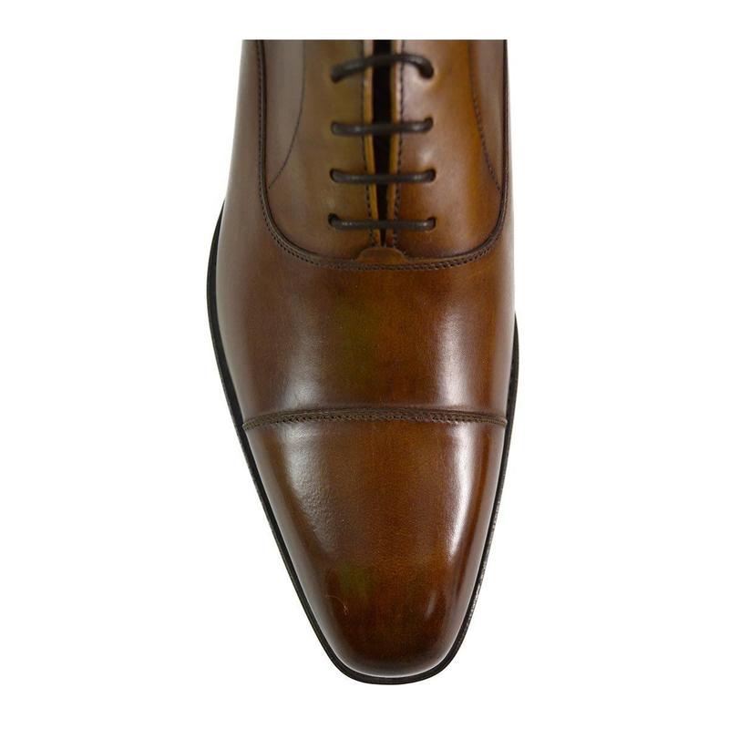 BERWICK 1707 PLAIN OXFORD - COGNAC BOX CALF 2428