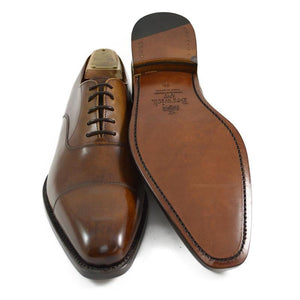 BERWICK 1707 PLAIN OXFORD - COGNAC BOX CALF 2428