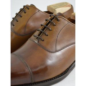 BERWICK 1707 PLAIN OXFORD - COGNAC BOX CALF 2428